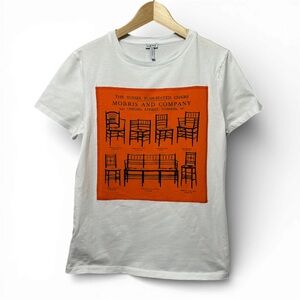Loewe x William Morris Graphic T-Shirt White Cotton Made in Portugal Size M